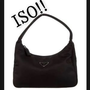 ISO black Prada mini bag!